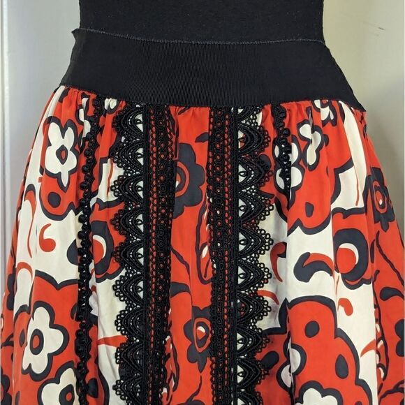 Leifsdottir Floral Whimisgoth Preppy Coquette Witchy Romantic Chic Skirt 12 - Picture 3 of 11